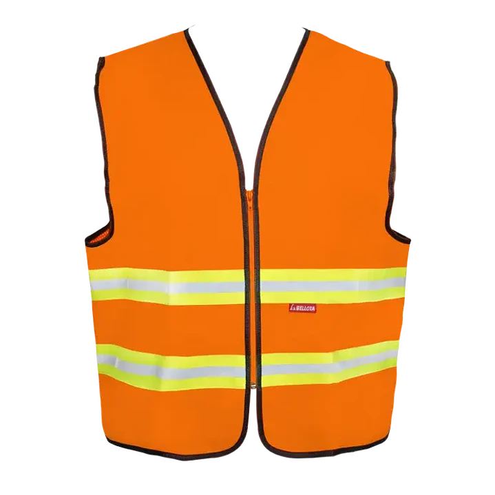 Chaleco Textil Reflectivo con Cierre Color Naranja Bellota 1