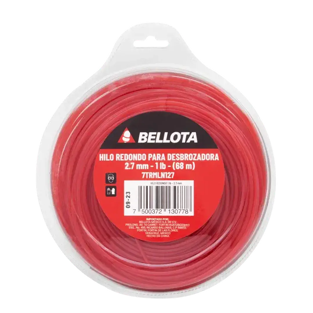 Hilo Redondo para Desbrozadora 2.7 mm, Bellota 1 lb 1
