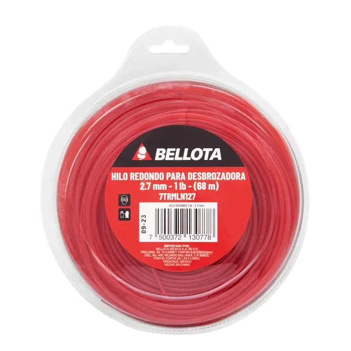 Hilo Redondo para Desbrozadora 2.7 mm, Bellota 1 lb 1