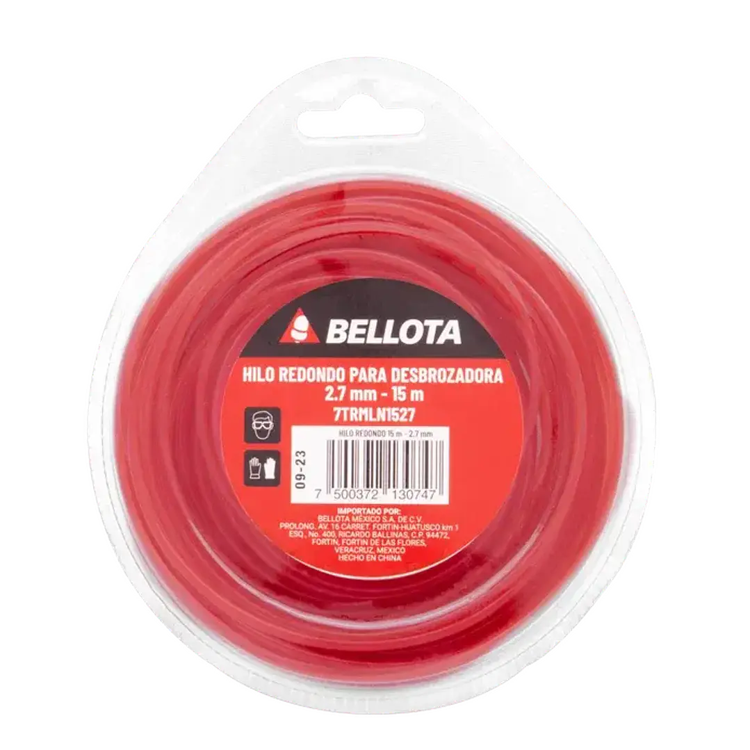 Hilo Redondo para Desbrozadora 2.7 mm, Bellota 15 m 1