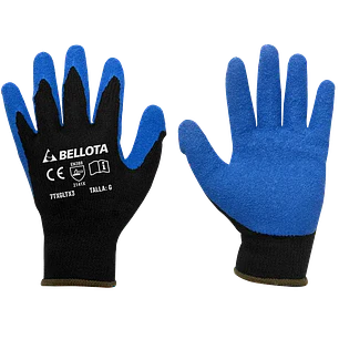 Guantes Poliéster Recubierto Látex Talla M Bellota