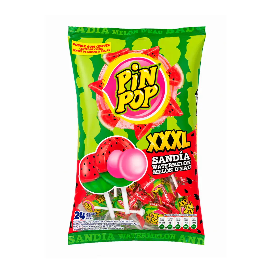 07954 Pin Pop sandia XXXL Aldor x 24 Un x 22 Gr x Un 1