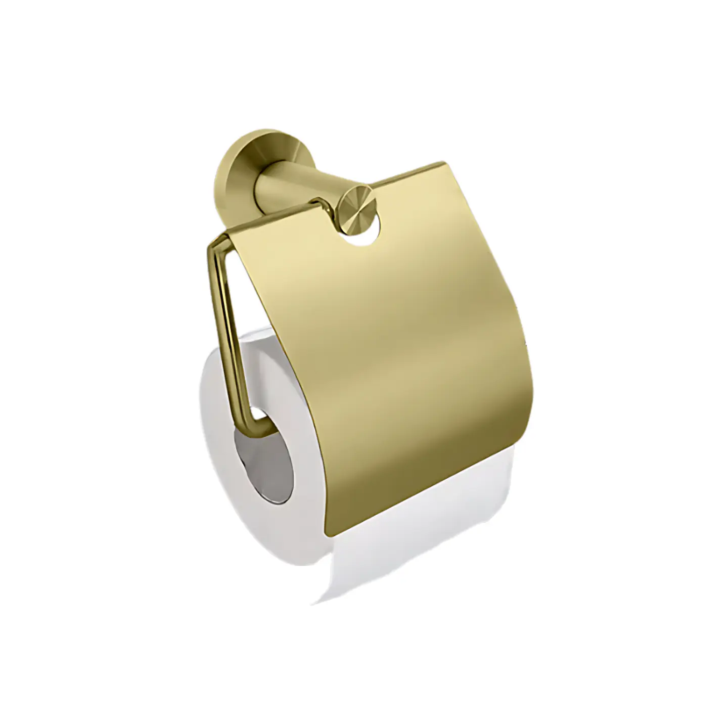 Porta Papel Higiénico de Acero Dorado 1