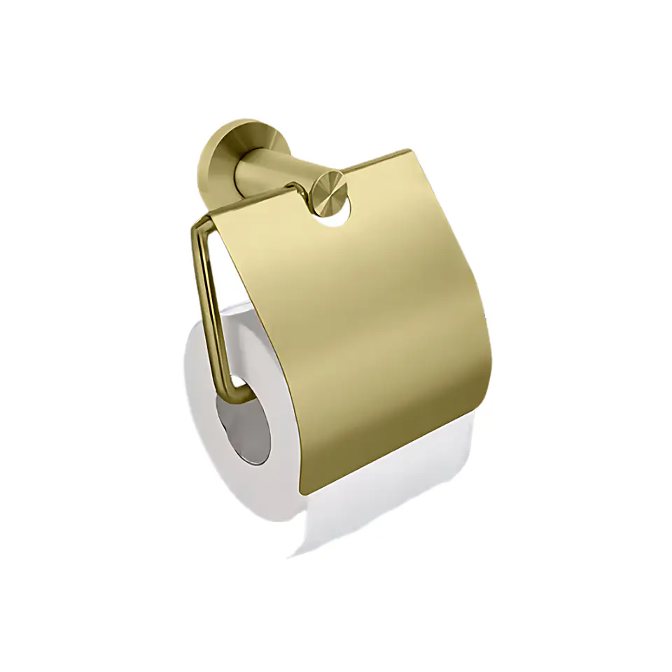 Porta Papel Higiénico de Acero Dorado 1
