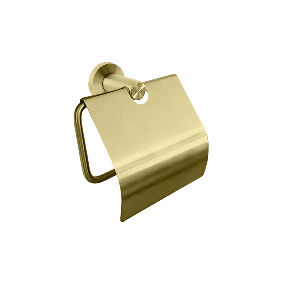 Porta Papel Higiénico de Acero Dorado 2