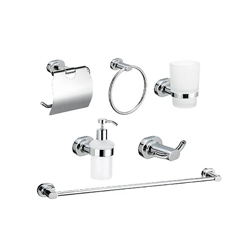 Set de Baño de Acero Cromado 6 piezas 10900