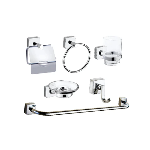 Set de Baño de Acero Cromado 6 piezas  61300