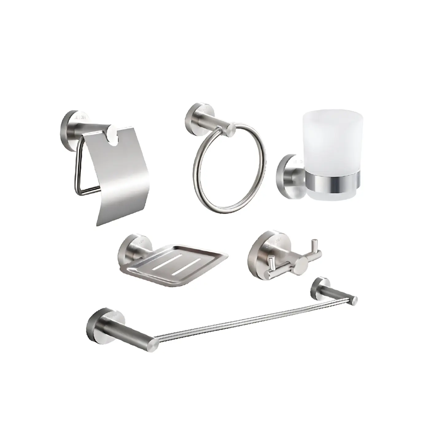 Set de Baño de Acero Satinado 6 pieza 71100 1