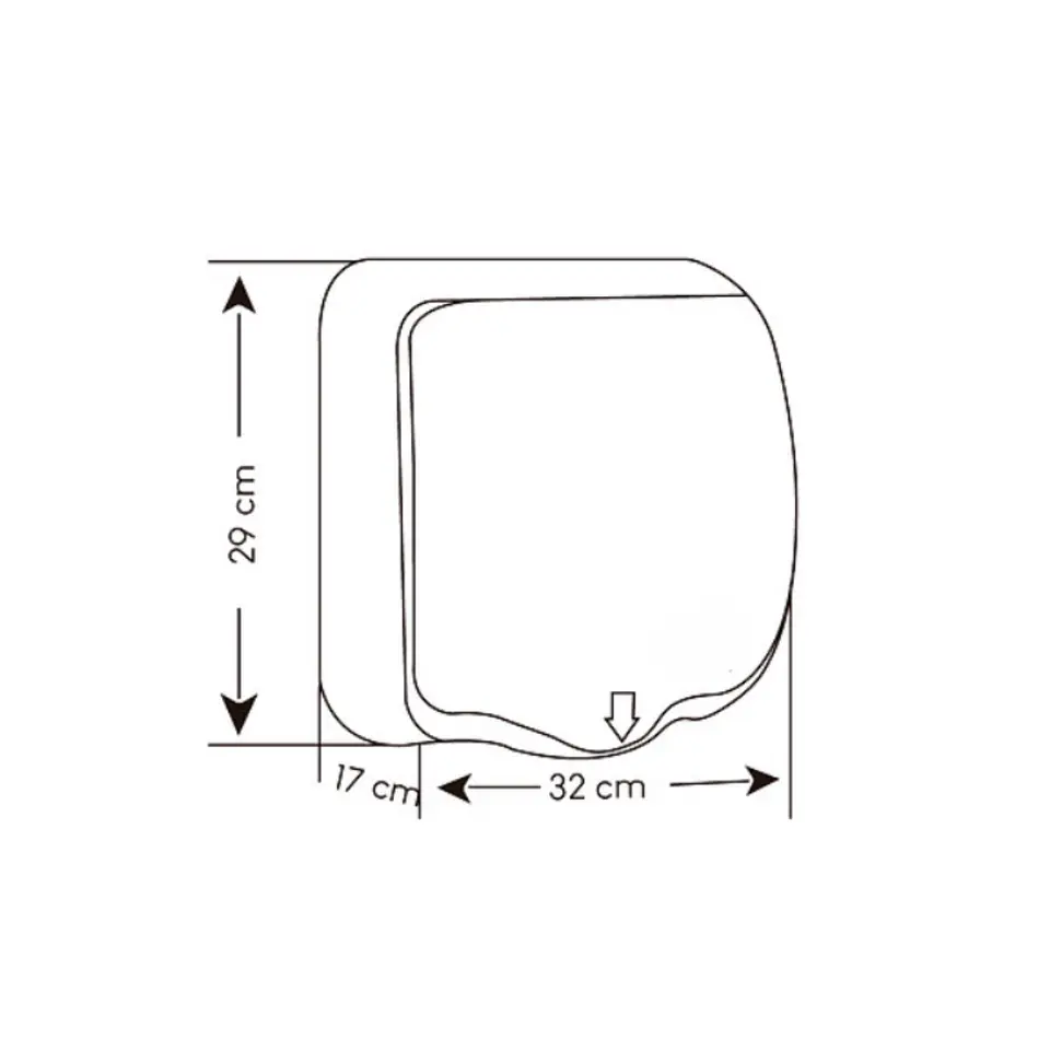 Secador de Manos SC999 Acero Inox. 3