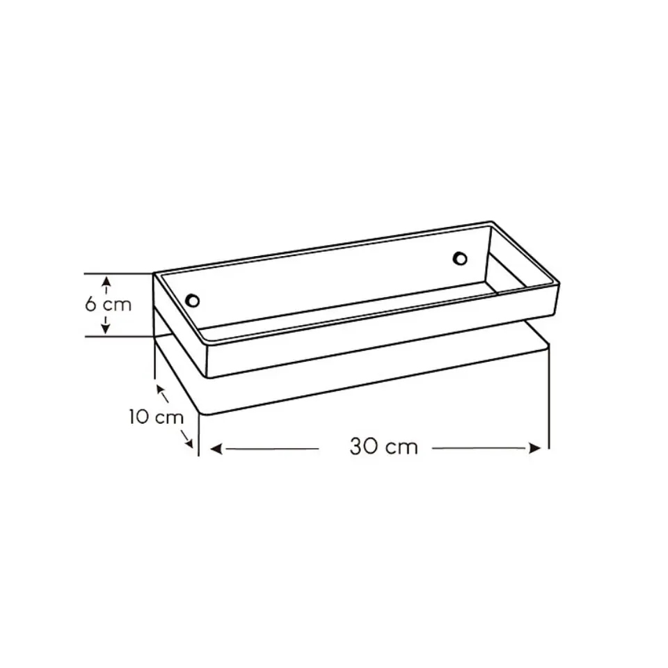 Repisa de 30 cm de Acero Inoxidable 3