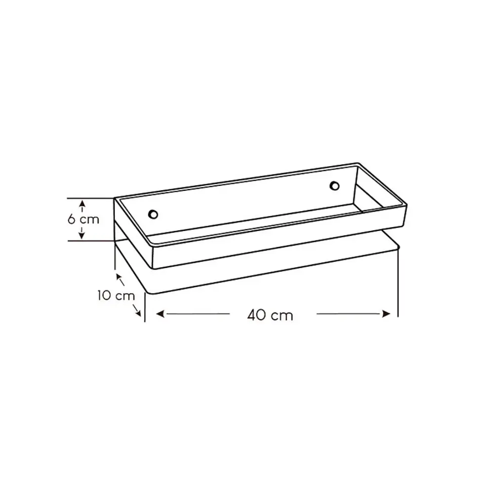 Repisa de 40 cm de Acero Inoxidable  5