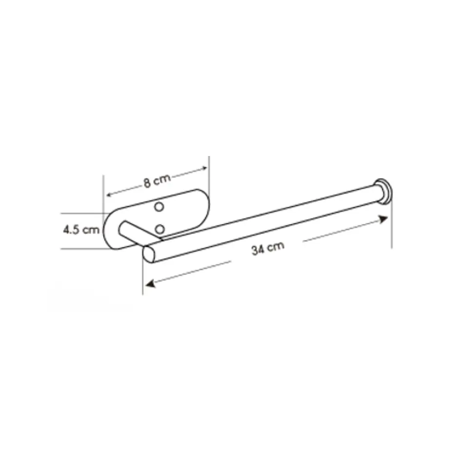 Soporte de Papel Toalla de Acero Inoxidable 4