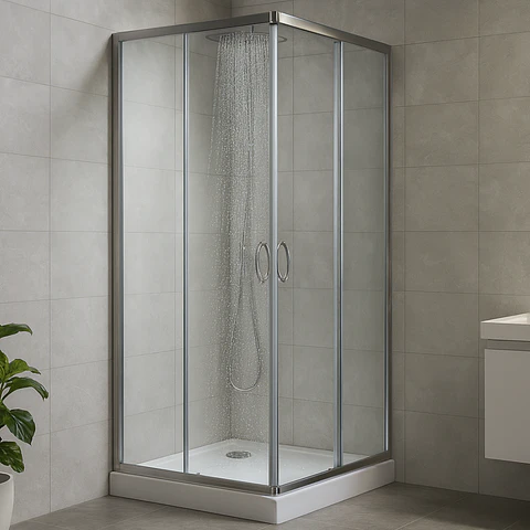 Cabina de Ducha Moderno de Vidrio Templado 