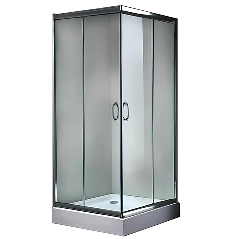 Cabina de Ducha Moderna de Vidrio Templado Gris
