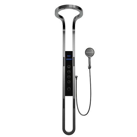 Columna de Ducha Moderna con Pantalla Digital, Hidromasaje y Ducha de Mano