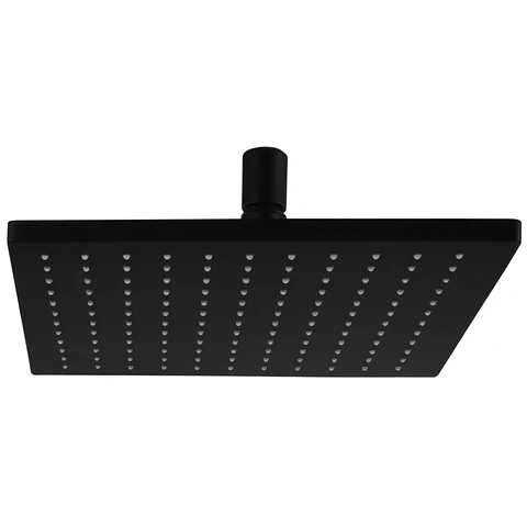 Cabezal de Ducha Española Cuadrado 9” Negro Mate 