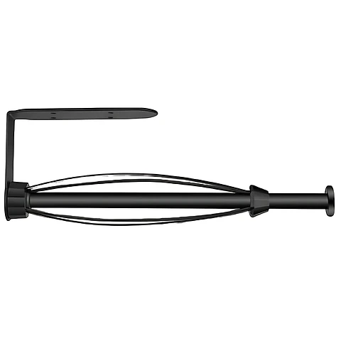 Porta Papel de Cocina Negro Mate en Acero Inoxidable