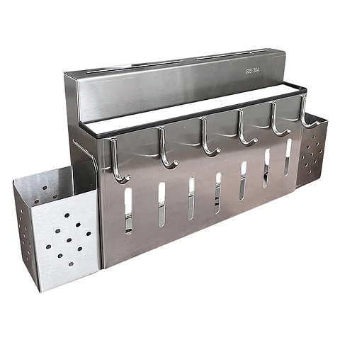 Porta Utensilios de Cocina Acero Inoxidable Satinado