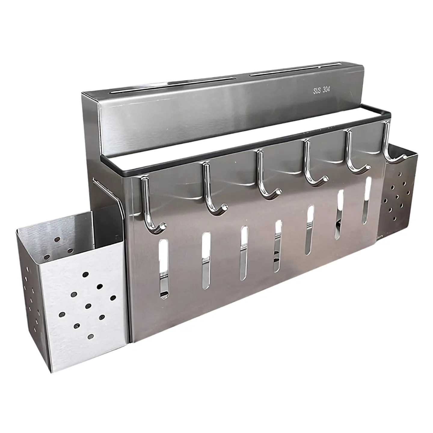 Porta Utensilios de Cocina Acero Inoxidable Satinado 1