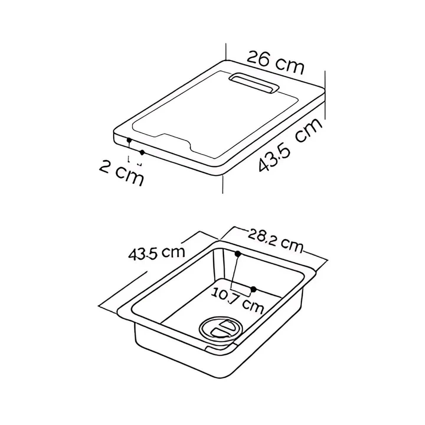 Lavadero de Cocina de Acero Inoxidable Satinado Plomo 4