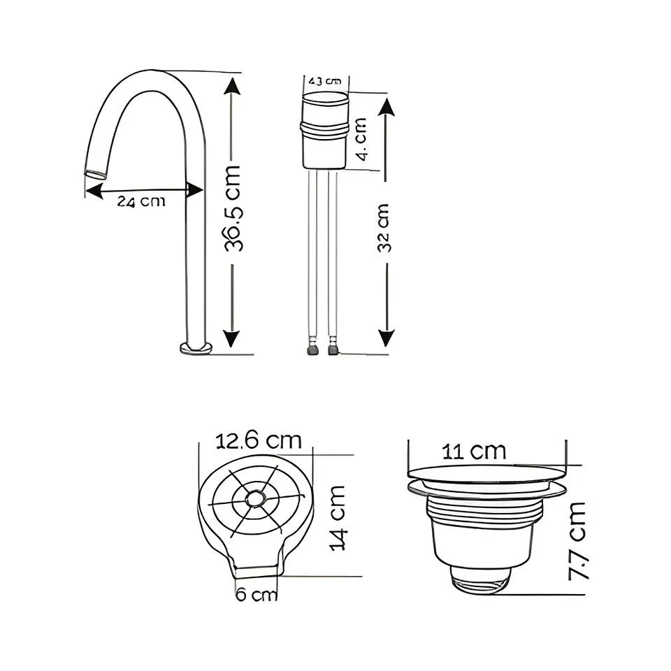 Lavadero de Cocina de Acero Inoxidable Dorado con Monocomado 5