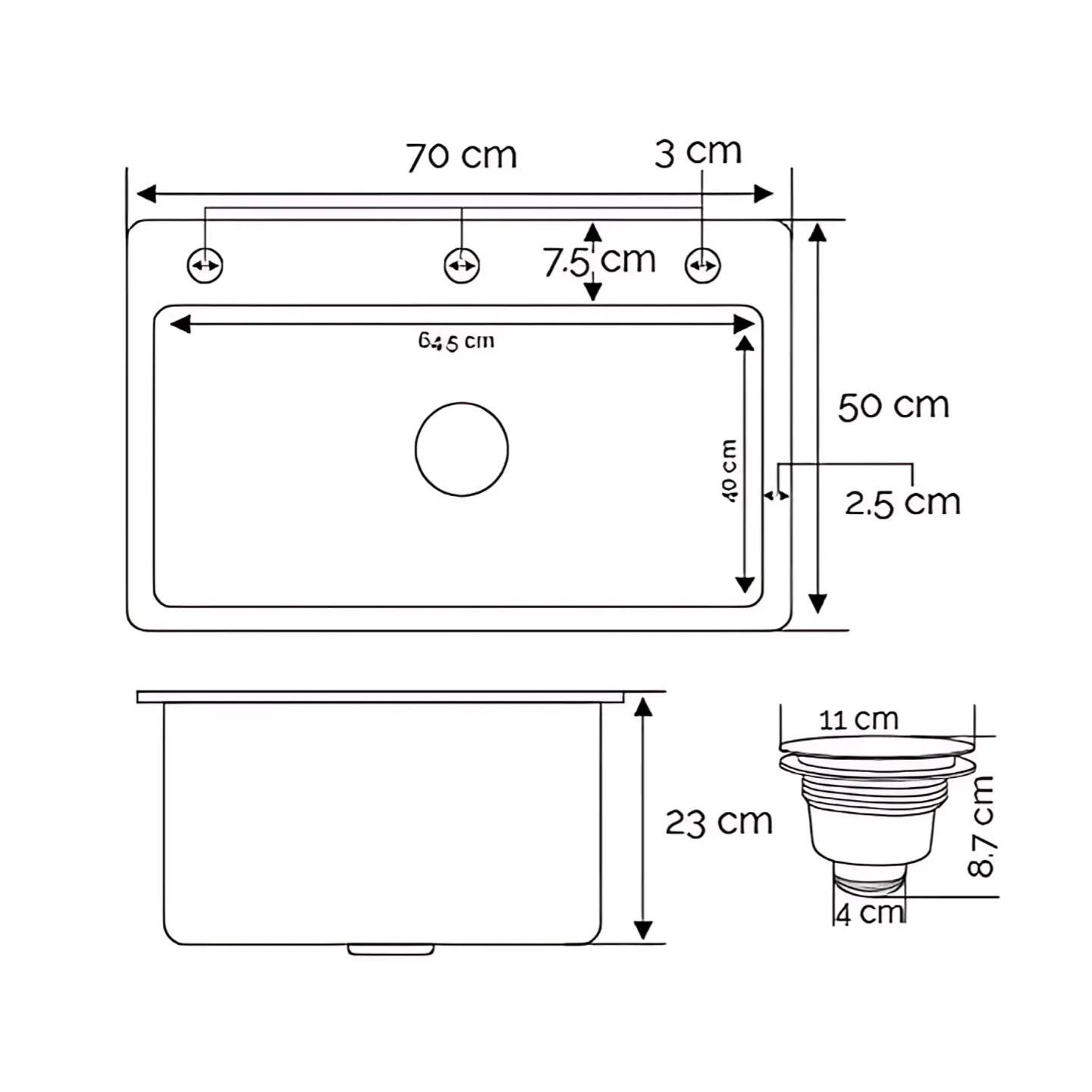 Lavadero de Cocina de Acero Inoxidable Plomo Premium con Lavacopas 4