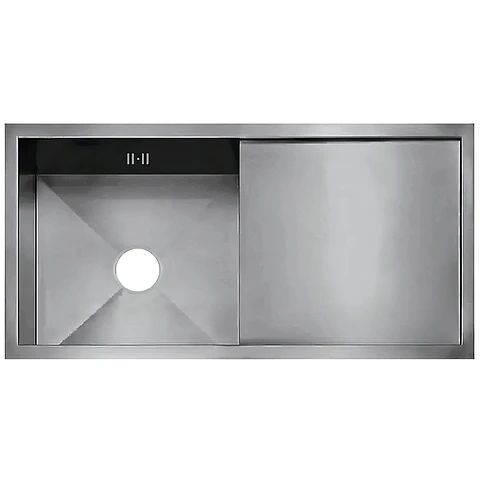 Lavadero de Cocina Funcional de Acero Inoxidable Plateado