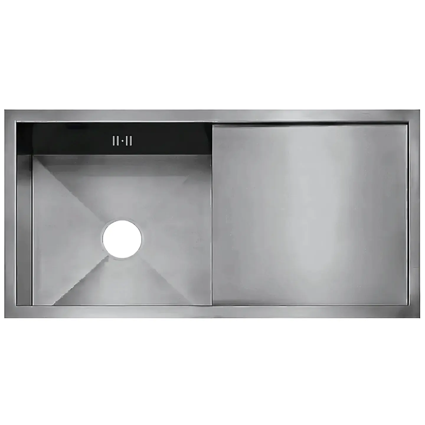 Lavadero de Cocina Funcional de Acero Inoxidable Plateado 1