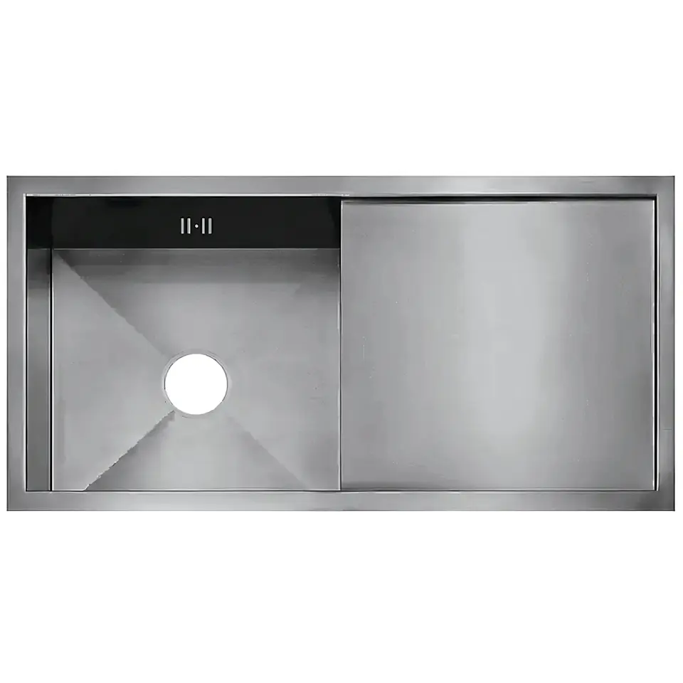 Lavadero de Cocina Funcional de Acero Inoxidable Plateado 1