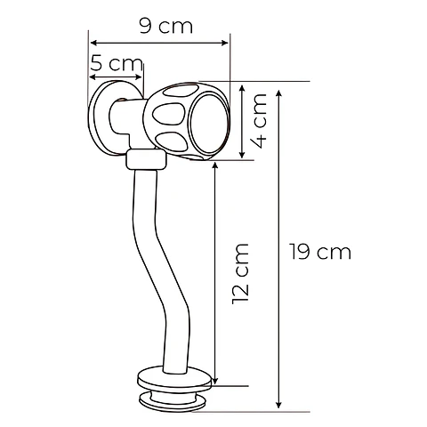 Llave de Urinario Cromada