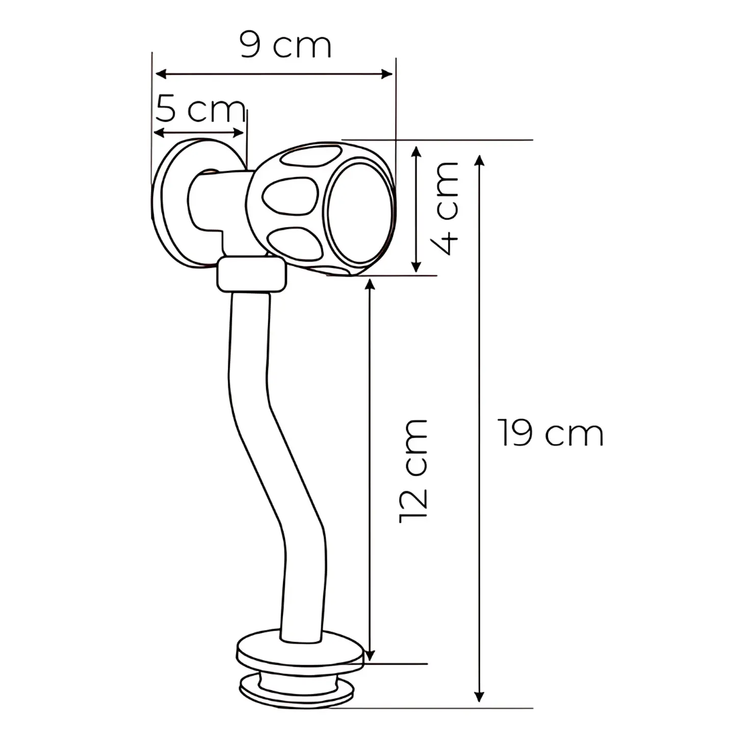 Llave de Urinario Cromada 2