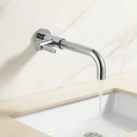 Llave de Baño Elegante de Acero Inoxidable Cromado