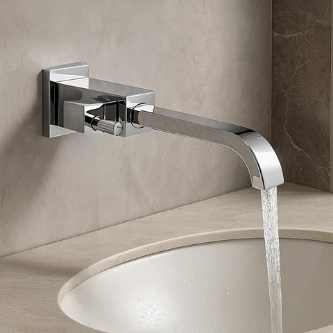 Llave de Baño Sofisticado de Acero Inoxidable Cromado