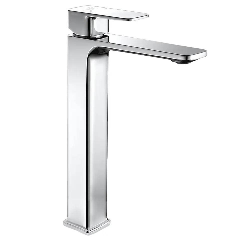 Llave de Baño Brillante Cromado de Acero Inoxidable  1