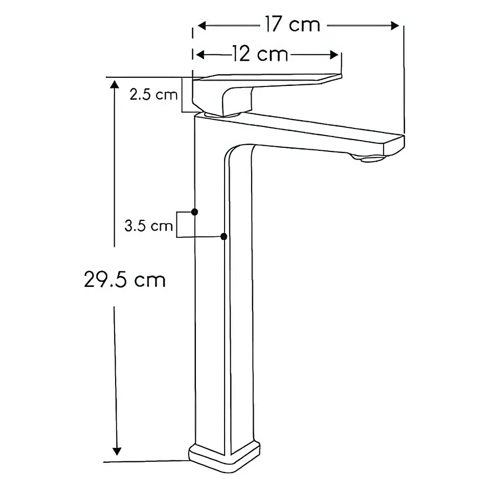 Llave de Baño de Acero Inoxidable Negro Mate  4