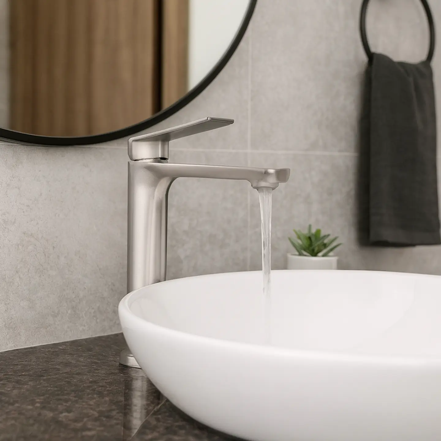 Llave de Baño de Bronce Satinado 2
