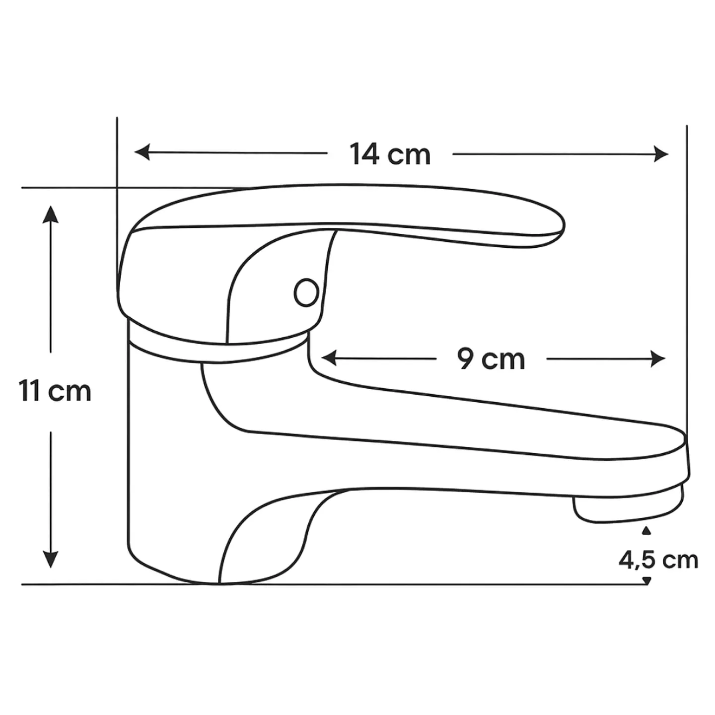 Llave de Baño Funcional de Acero Inoxidable Negro Mate 3