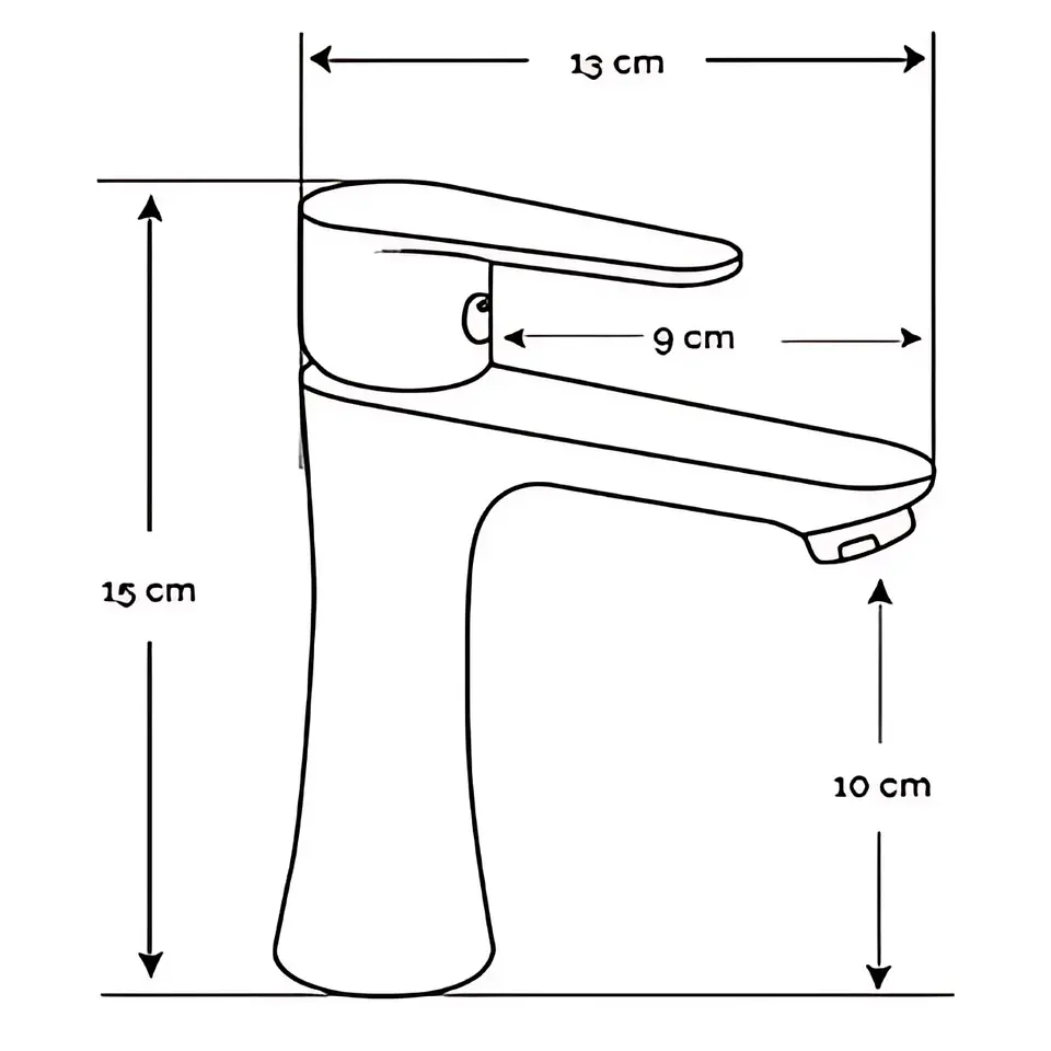 Llave de Baño Moderno de Bronce Satinado 4