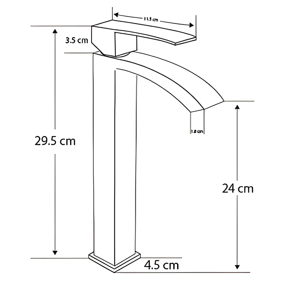 Llave de Baño de Agua fría Elegante en Acero Inoxidable Cromado 5