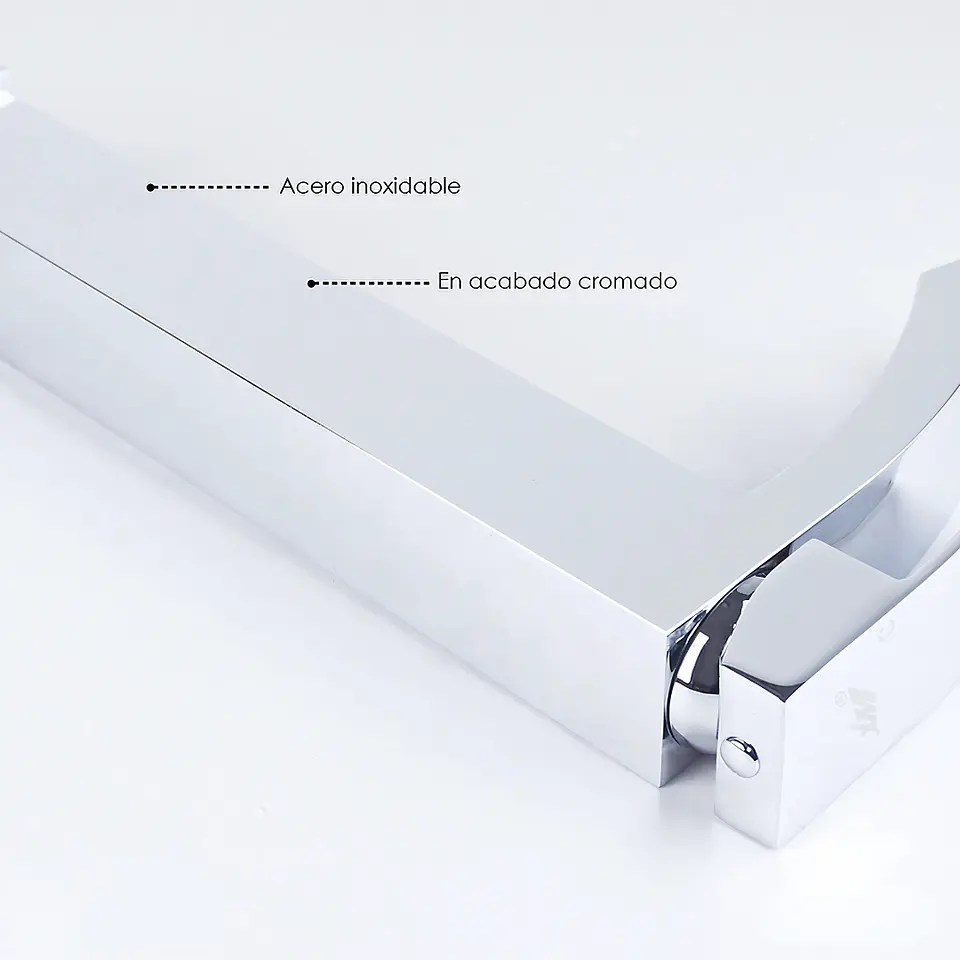 Llave de Baño de Agua fría Elegante en Acero Inoxidable Cromado 3