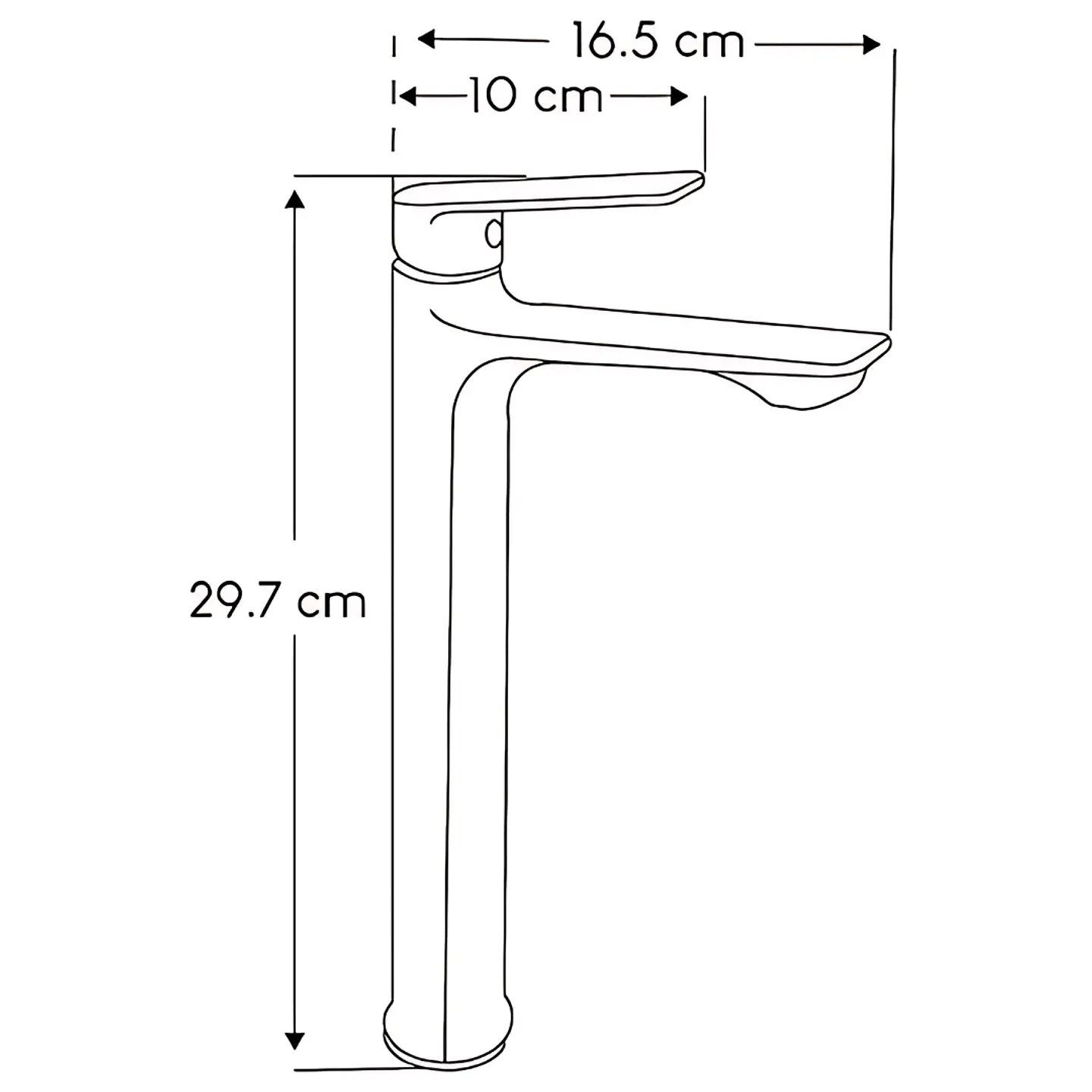 Llave de Agua Fría para Baño de Acero Inoxidable Negro Mate Moderno  4