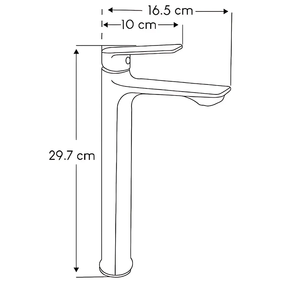 Llave de Agua Fría para Baño de Acero Inoxidable Negro Mate Moderno  4