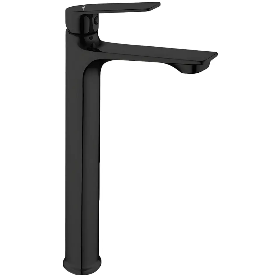 Llave de Agua Fría para Baño de Acero Inoxidable Negro Mate Moderno  1