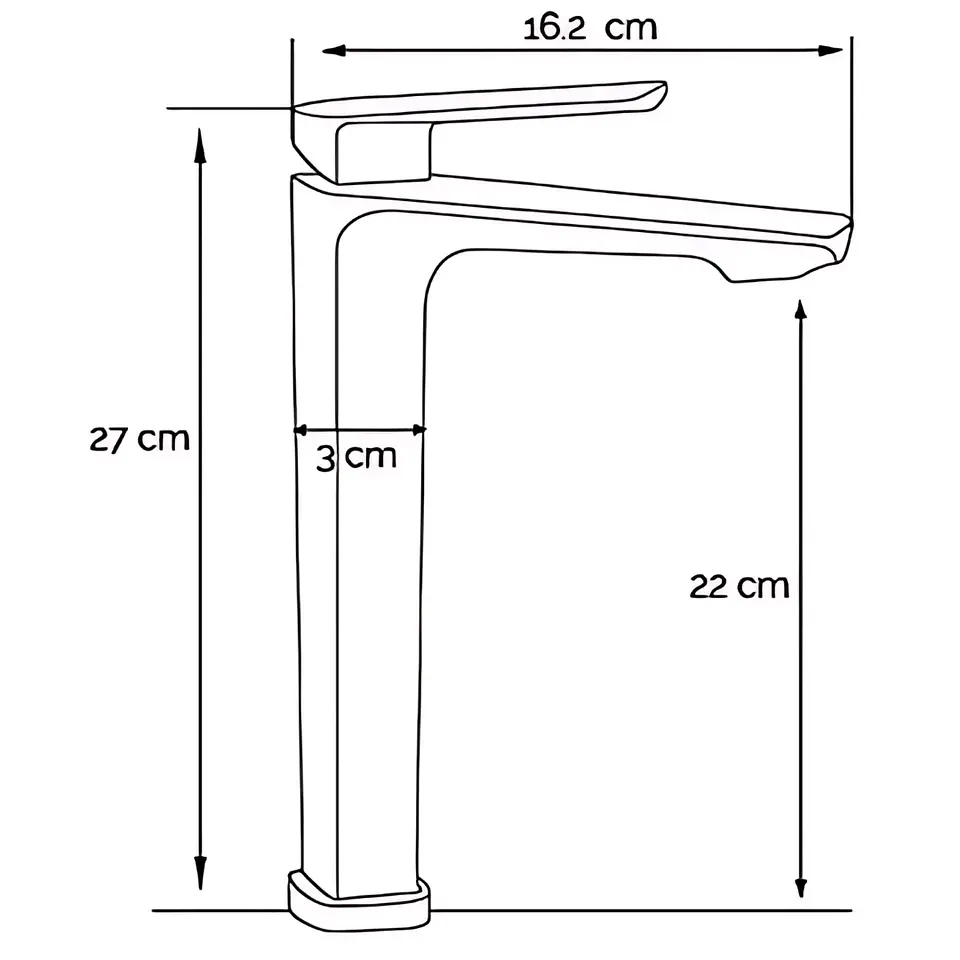 Llave de Agua Fría para Baño de Metal Satinado 4