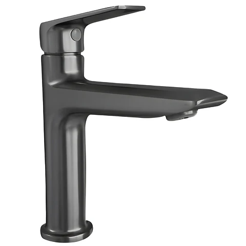 Llave de Agua Fría para Baño de Metal Gris Mate 