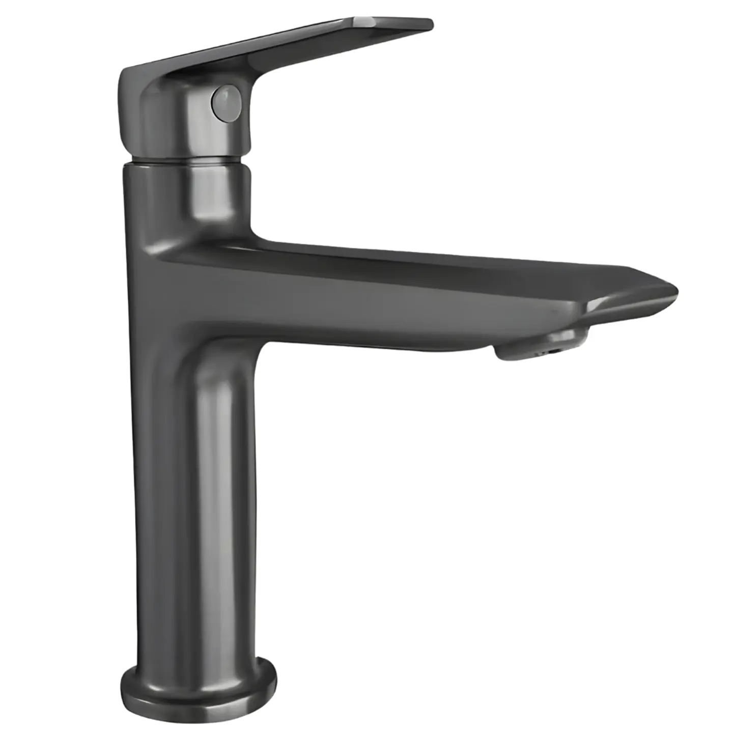 Llave de Agua Fría para Baño de Metal Gris Mate  1