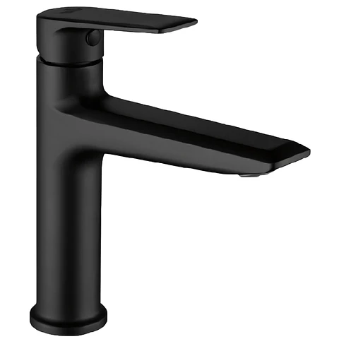 Llave de Agua Fría de Bronce Negro Mate Moderna 