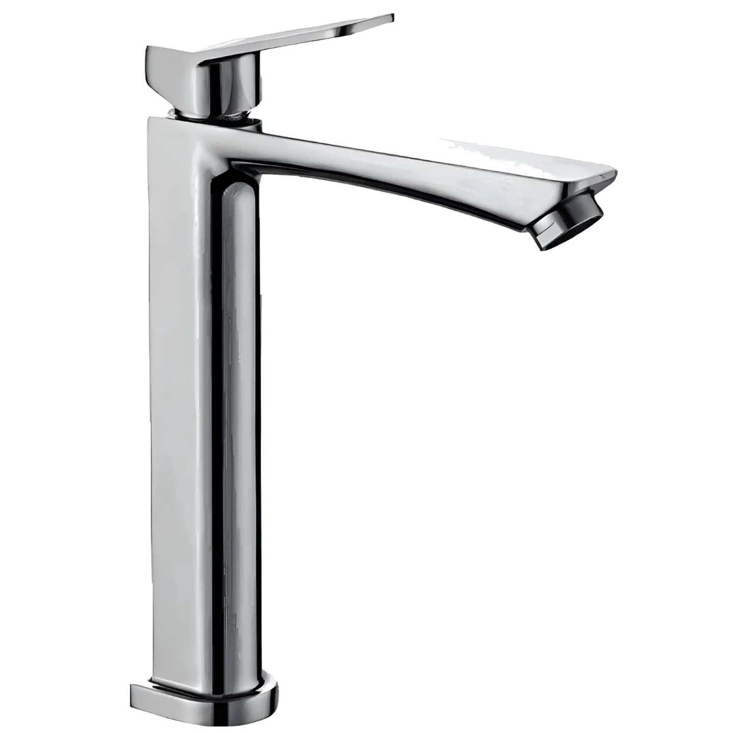 Llave Alta de Agua Fría de Bronce Cromado Sofisticado 1