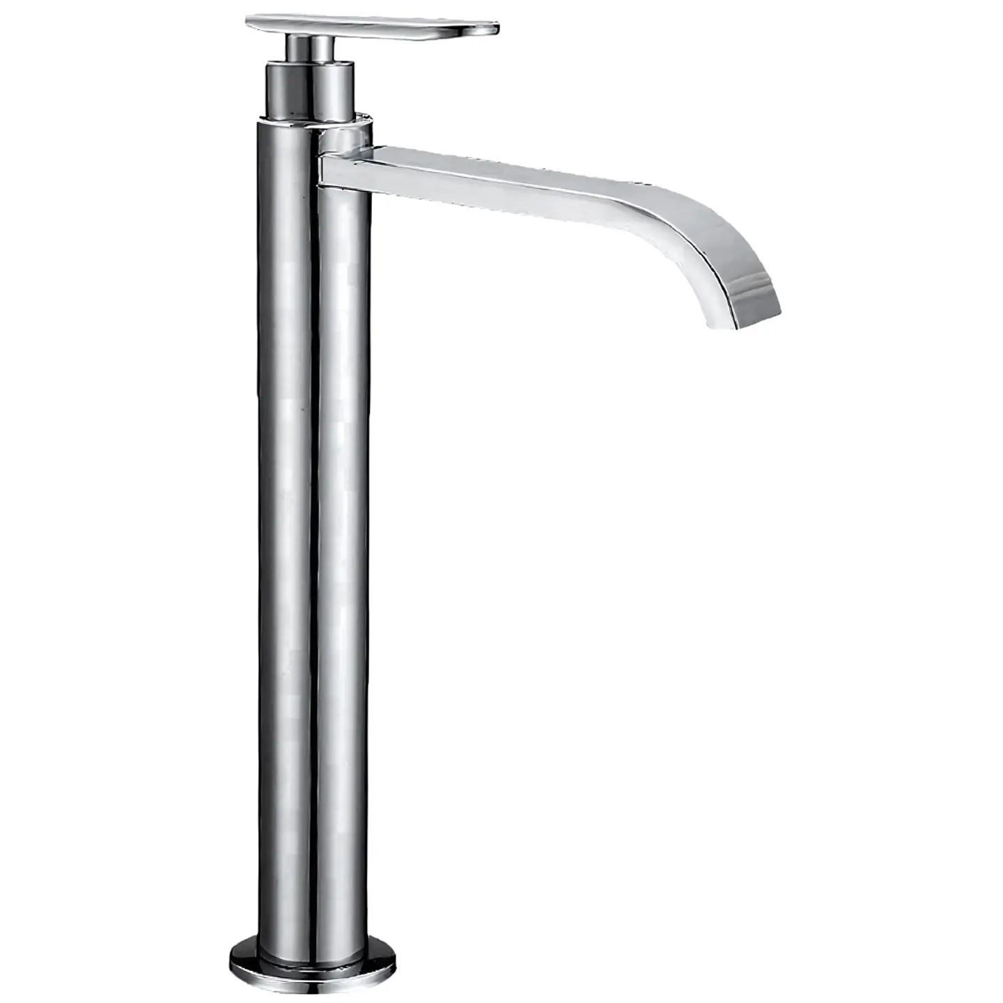 Llave Alta de Agua Fría para Baño de Bronce Cromado Ergonómica 1