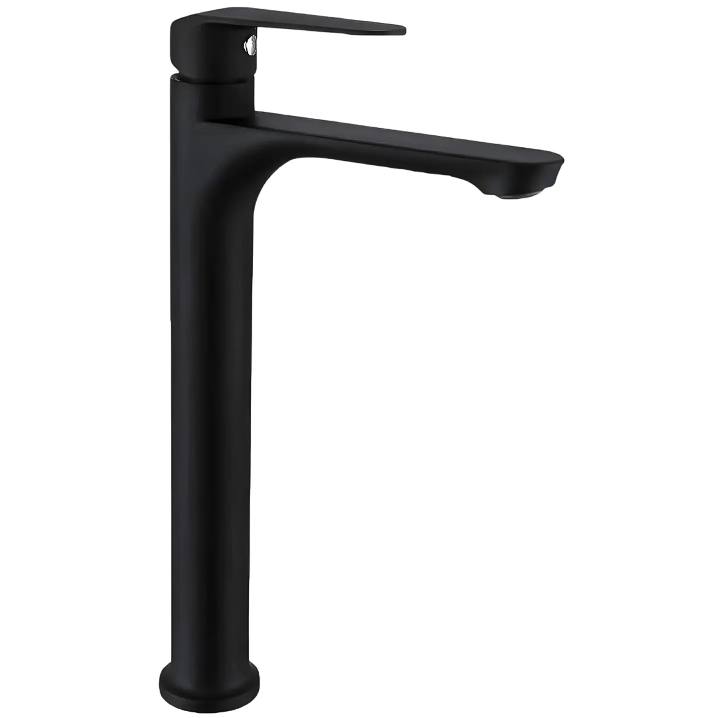 Llave Alta para Baño en Acero Inoxidable Negro Moderno y Resistente 1